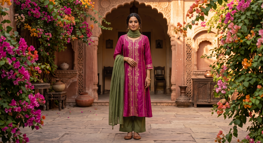 The Amaranth Creeper Panelled Set