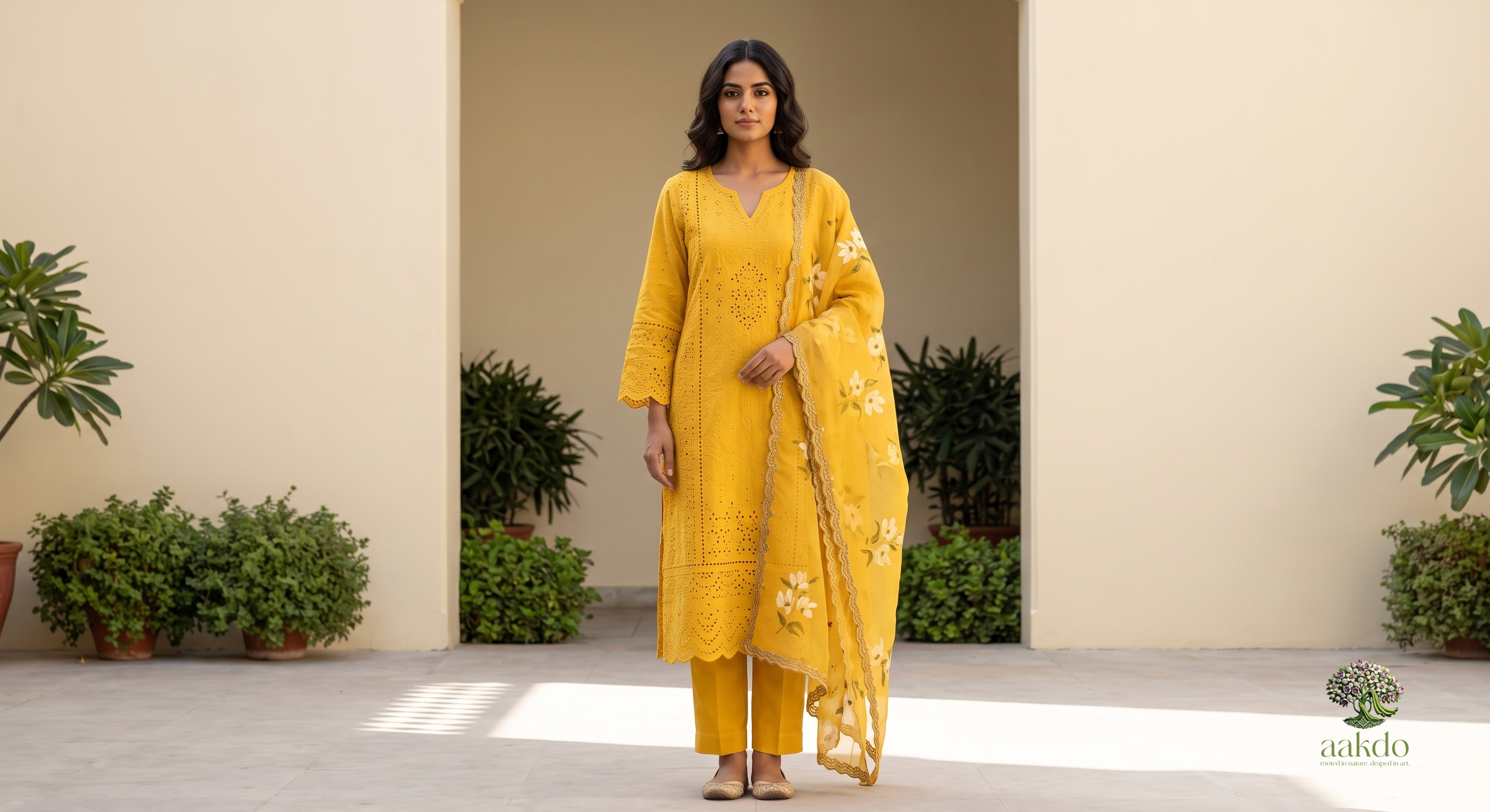 The Bagh Schiffli & Organza Suit Set