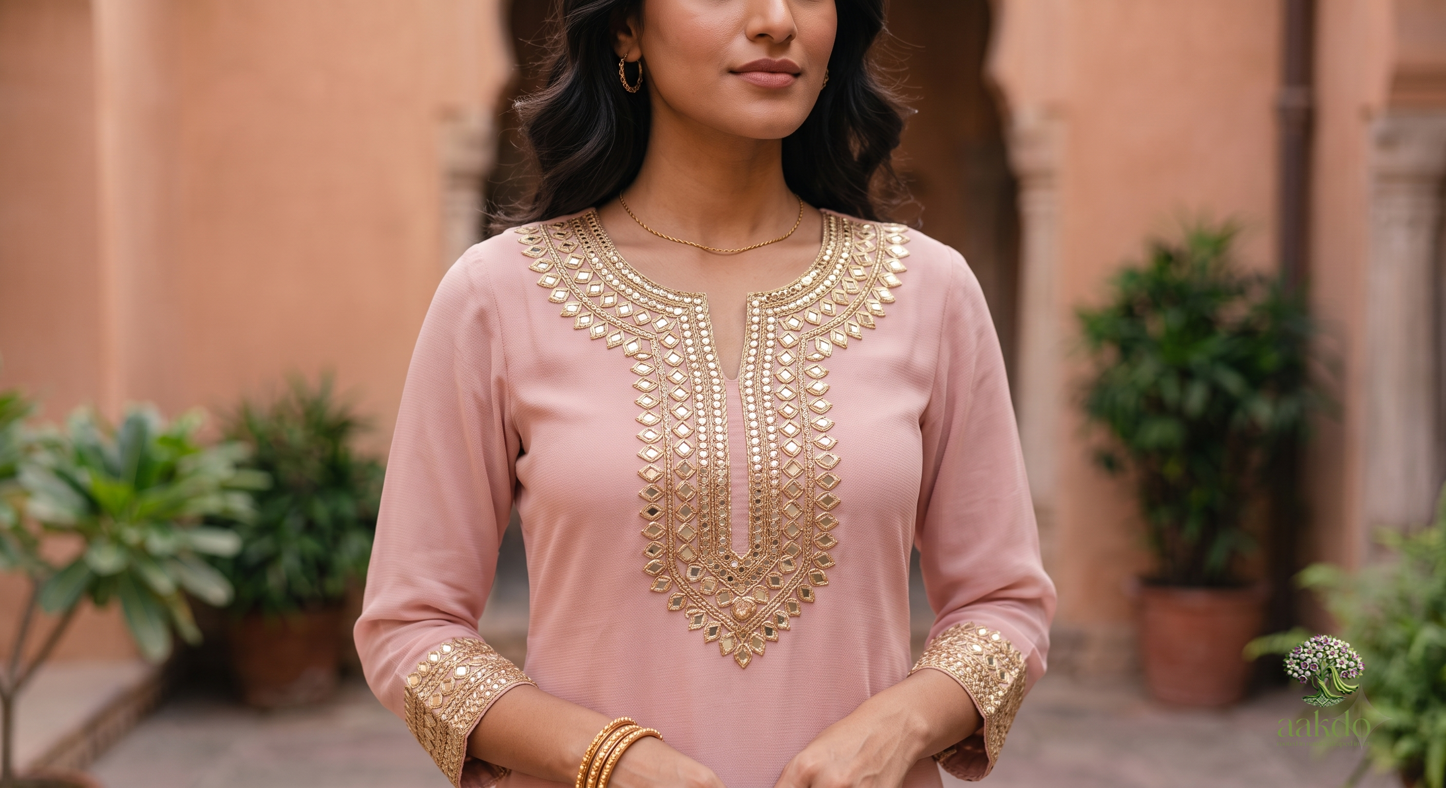 The Blush Gota Patti Sharara Set