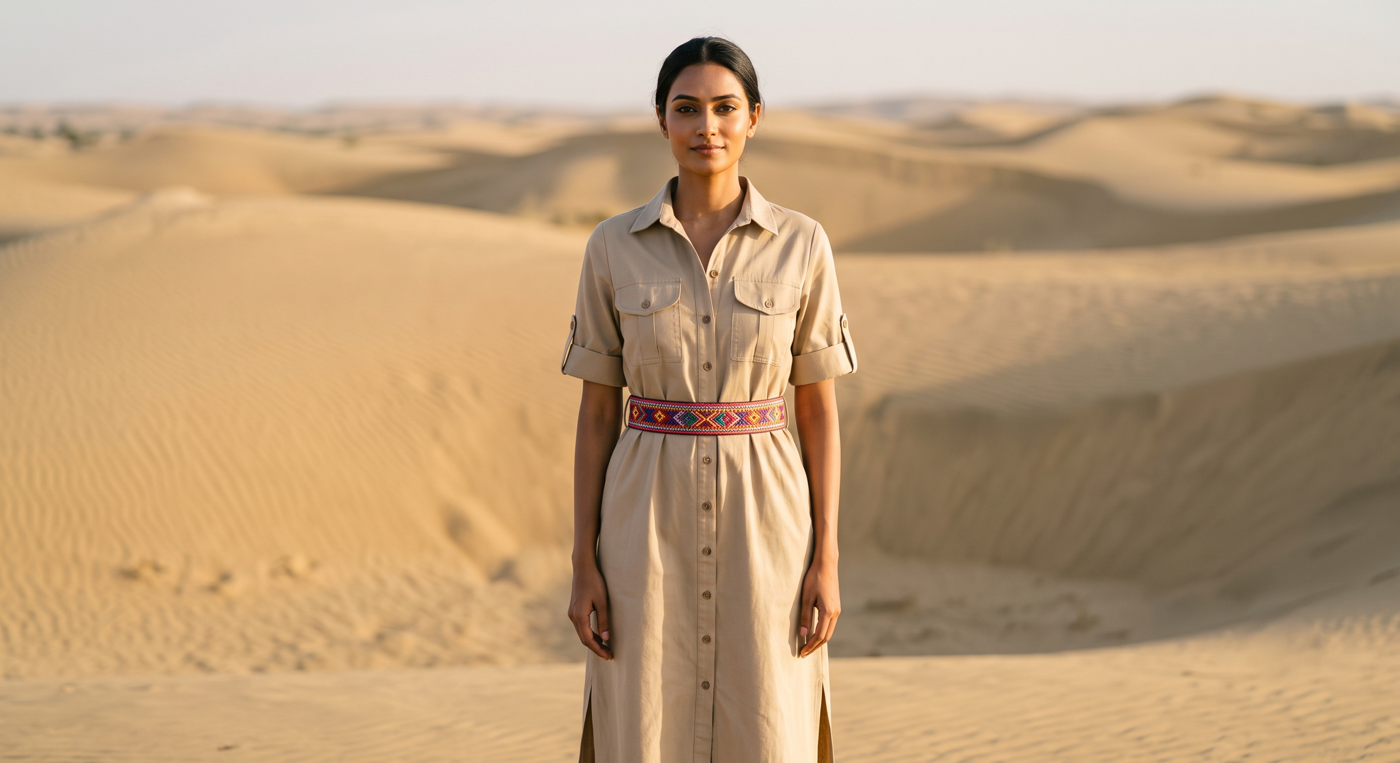 The Desert Sand Shirt Dress