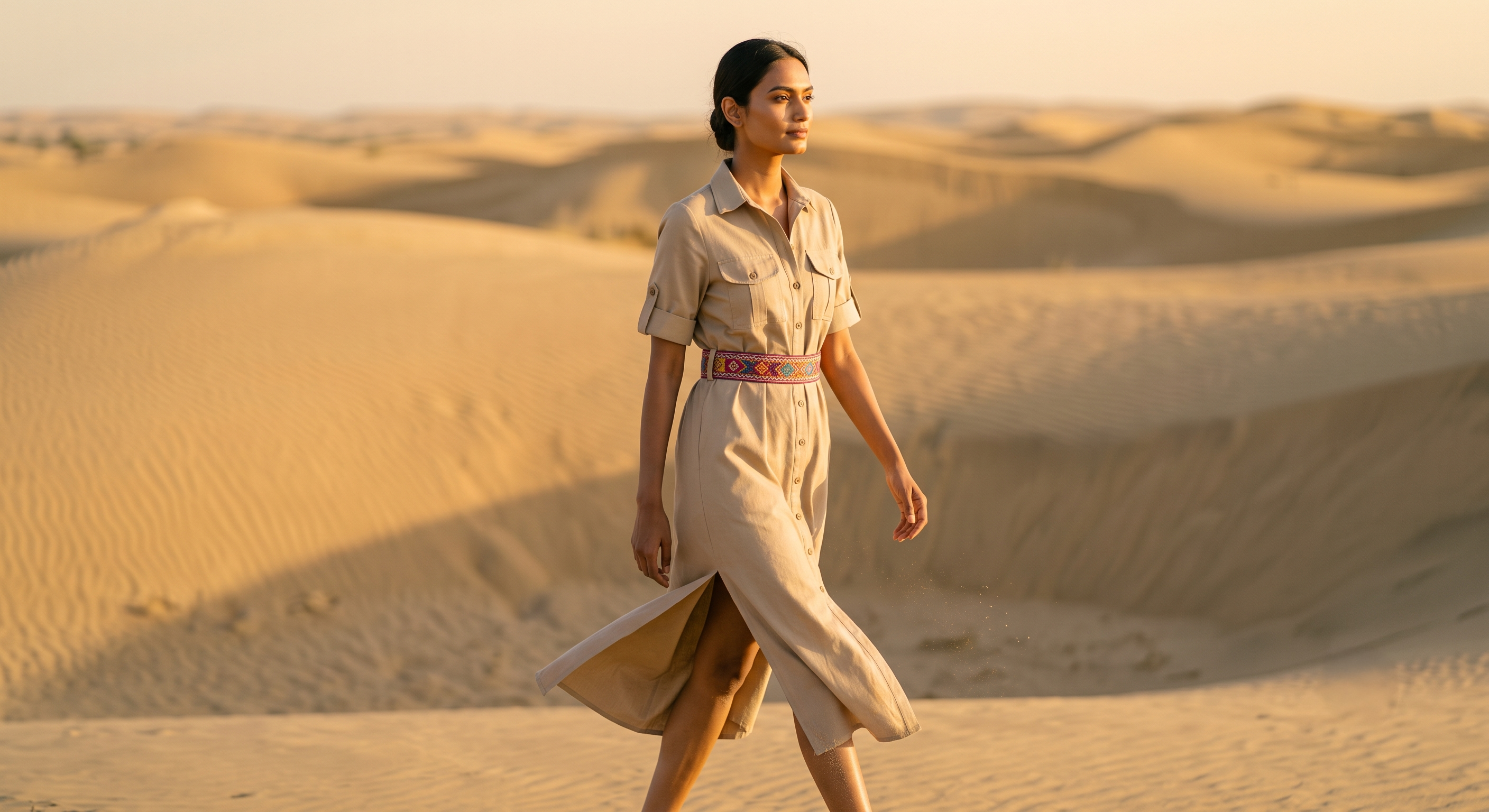 The Desert Sand Shirt Dress
