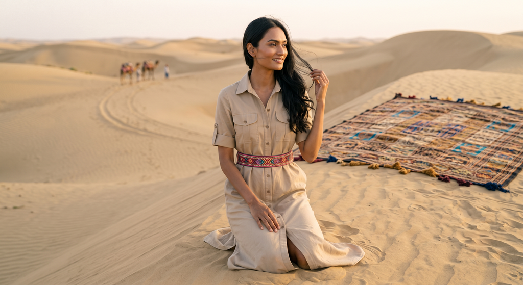 The Desert Sand Shirt Dress