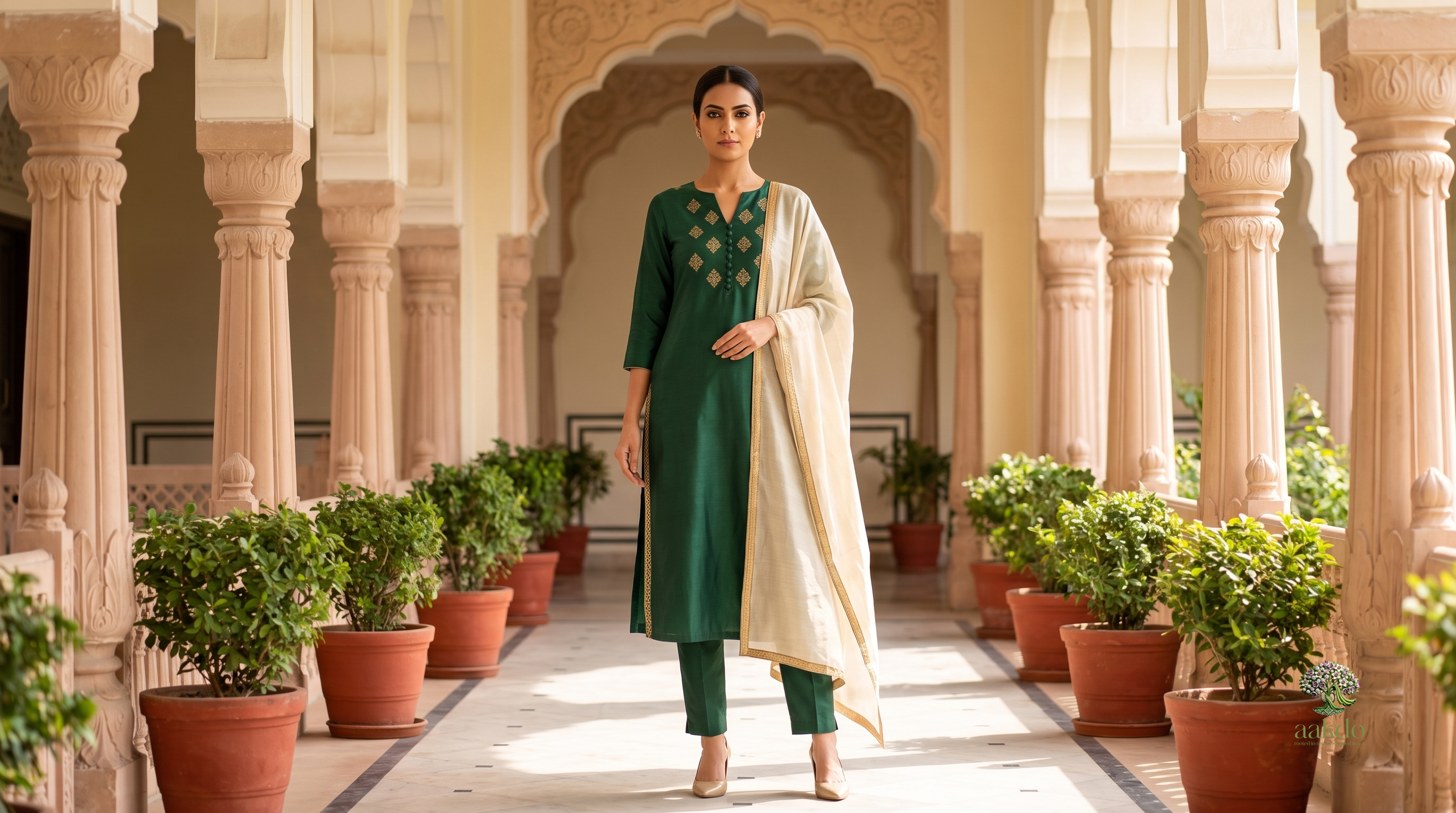The Emerald Buta Salwar Suit Set