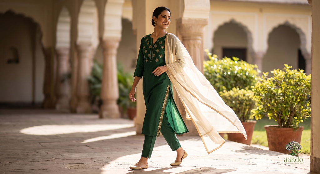 The Emerald Buta Salwar Suit Set