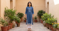 The Indigo Bloom Hand-Block Printed Kurta Set