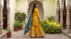 The Marigold Chanderi Sharara Set