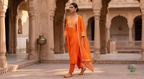 The Narangi Gathered Yoke Kurta Set