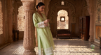 The Pista Cutwork Straight Kurta Set