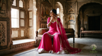 The Rani Bagh Silver Edged Sharara Set