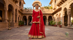 The Sindoor Peplum Sharara Set