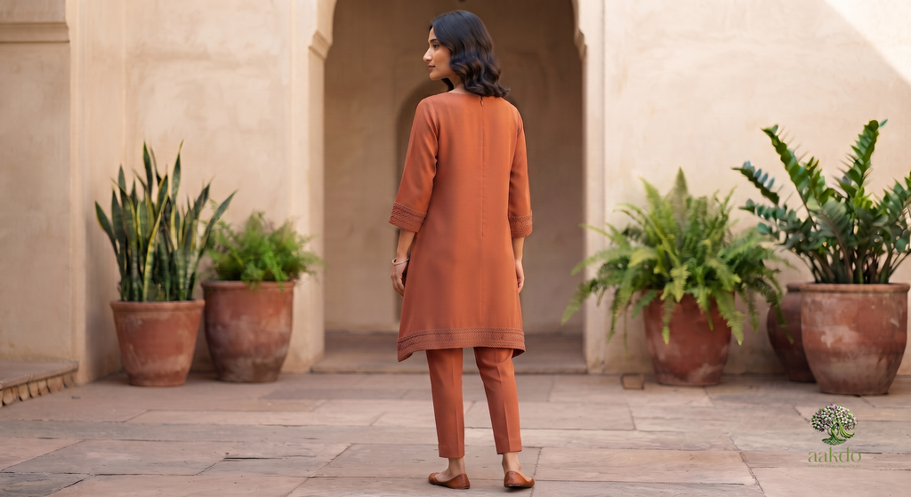 The Terra Asymmetrical Crepe Co-ord Set