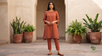 The Terra Asymmetrical Crepe Co-ord Set