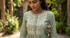 The Willow & Jasmine Empire-Cut Flounce Kurta Set