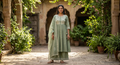 The Willow & Jasmine Empire-Cut Flounce Kurta Set